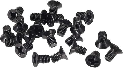 uxcell M3 x 4mm Phillips Screw Fastener Black for Laptop PC TV Fan Switch 500pcs in Kuwait