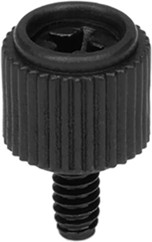 Xcotro 10 قطع 6#-32 براغي إبهام 6-32 برغي خيط مع رأس فيليبس لغطاء علبة الكمبيوتر الشخصي DIY / مزود الطاقة / فتحات PCI / محركات الأقراص الصلبة (أسود) in Kuwait