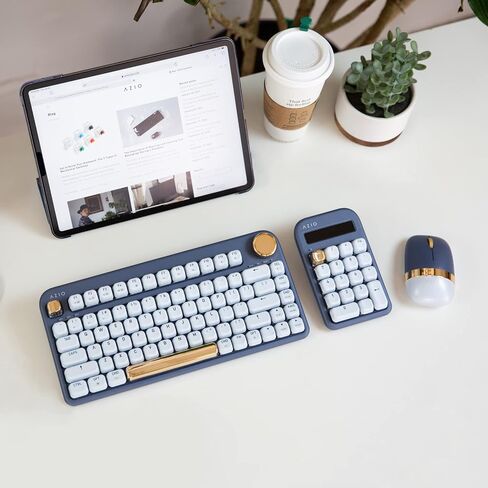 Azio IZO Wireless BT5/USB PC & Mac Mechanical Keyboard, White Blossom in Kuwait