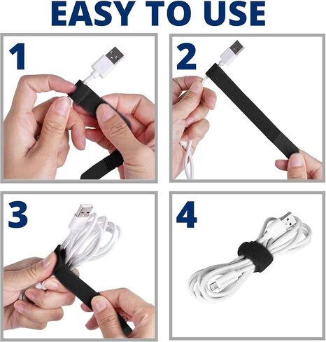 12 Pack of 24" x 1" Inch Cinch Straps, Reusable Black Nylon Cable/Securing Straps, Fastening Cable Securing Straps Adjustable Nylon Hook and Loop Cinch Cable Ties Down with Metal Buckle in Saudi Arabia