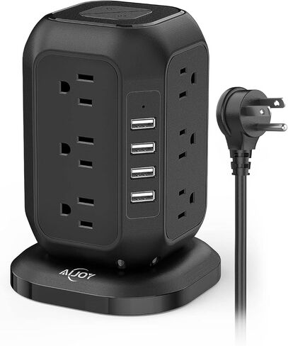 برج مشترك الطاقة AiJoy USB C مع 12 منفذ تيار متردد و4 منافذ USB باللون الأرجواني in Kuwait