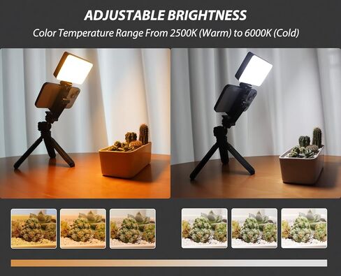 LED Video Fill Light, Conference Kit with Telescopic Tripod, Built-in 2000mAh Rechargeable Battery, Portable SLR, Camera, Laptop/Cell Phone Live/Video Conference/Makeup/Selfie Fill Light in Saudi Arabia