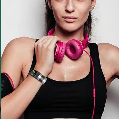[6-Pack] Bands Compatible with Fitbit Charge 5 Bands Women Men Adjustable Stretch Braided Nylon Sport Loop Strap Replacement Wristband for Fitbit Charge 5 Advanced Fitness & Health Tracke in Kuwait