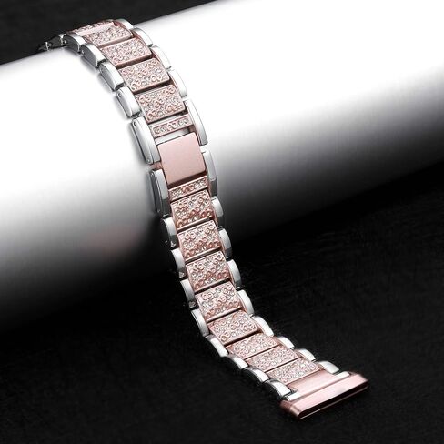Bling Bands Compatible with fitbit Sense 2/Sense/Versa 4/Versa 3, Women Replacement Wristbands Dressy Luxurious Bracelet for Ladies in Kuwait