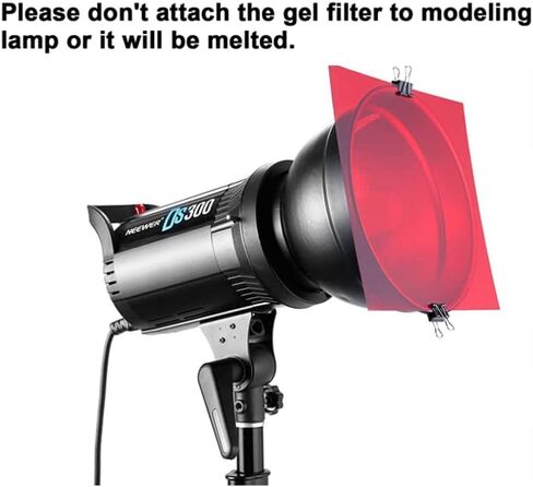 فلتر اضاءة جل فلاش يونيفيرسال TS-1 7.8 × 7.8 انش، 16 عبوة فلتر جل شفاف لتصحيح الالوان بلونين in Kuwait