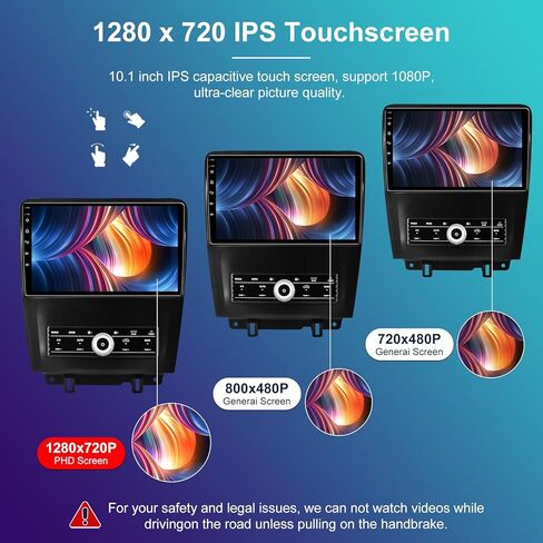 ستيريو سيارة Android 13 4G+32G لسيارة Ford Mustang تعمل باللمس ترقية الراديو 2010 2011 2012 2013 2014، 10.2 بوصة IPS مع Carplay اللاسلكي Android Auto GPS DSP WiFi Bluetooth FM RDS Head Unit in Kuwait