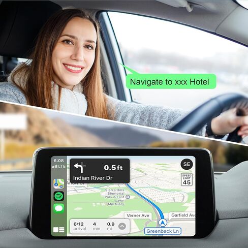 IYING CarPlay Android Auto Adapter for Mazda 2014-2021, Compatible with Mazda 2/3/6/CX3/CX5/CX9/MX5 Android Auto Apple CarPlay Retrofit Kit Car Play Adapter in Kuwait