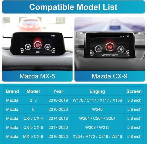IYING CarPlay Android Auto Adapter for Mazda 2014-2021, Compatible with Mazda 2/3/6/CX3/CX5/CX9/MX5 Android Auto Apple CarPlay Retrofit Kit Car Play Adapter in Kuwait