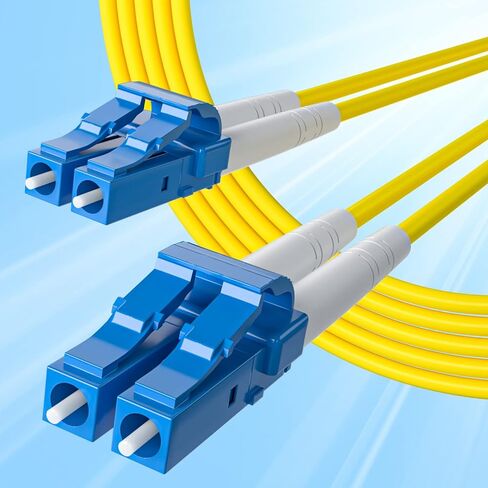10Gtek FTTH Cable Single Fiber Indoor/Outdoor Optical Fiber Drop Cable, G657A2, SC Duplex Connector Single Mode, 9/125, LSZH Jacket, Black, 300-Meter(1000-ft)/Roll in Kuwait