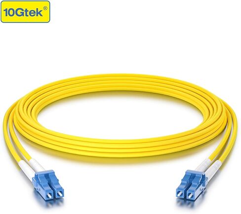 10Gtek FTTH Cable Single Fiber Indoor/Outdoor Optical Fiber Drop Cable, G657A2, SC Duplex Connector Single Mode, 9/125, LSZH Jacket, Black, 300-Meter(1000-ft)/Roll in Kuwait