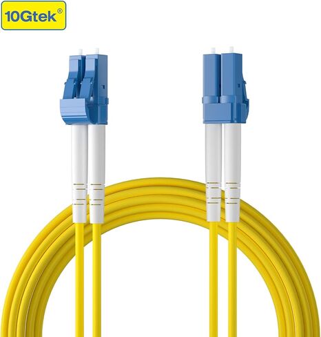 10Gtek FTTH Cable Single Fiber Indoor/Outdoor Optical Fiber Drop Cable, G657A2, SC Duplex Connector Single Mode, 9/125, LSZH Jacket, Black, 300-Meter(1000-ft)/Roll in Kuwait