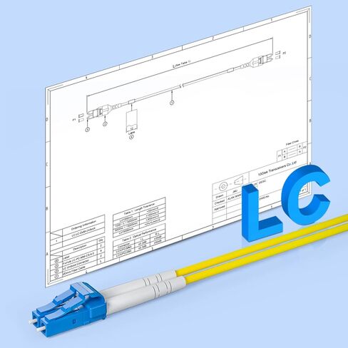 10Gtek FTTH Cable Single Fiber Indoor/Outdoor Optical Fiber Drop Cable, G657A2, SC Duplex Connector Single Mode, 9/125, LSZH Jacket, Black, 300-Meter(1000-ft)/Roll in Kuwait