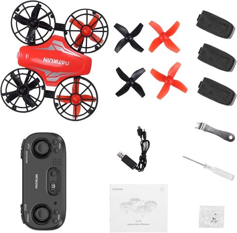 2 حزمة طائرة بدون طيار صغيرة للأطفال والمبتدئين، طائرة هليكوبتر كوادكوبتر للتحكم عن بعد مع 6 بطاريات معيارية، تحوم تلقائي، 3 أوضاع للسرعة، وضع بدون رأس، طائرة جيب RC داخلية هدية للأولاد والبنات، أخضر وأحمر in Kuwait