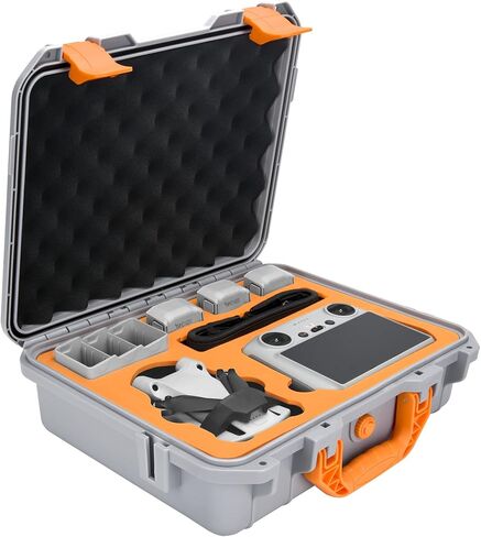 keketoha Hard Case for DJI Mini 3 Pro/Mini 3, Waterproof Pressure Resistant Carrying Case for DJI Mini 3 Pro/Mini 3 Accessories - Fits Latest DJI RC (Not Included Neck Strap) in Saudi Arabia