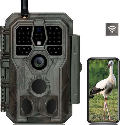 GardePro E8 Trail Camera WiFi 32MP 1296p Fast 0.1s Trigger Speed Motion Activated 100ft Night Vision IP66 Waterproof in Saudi Arabia