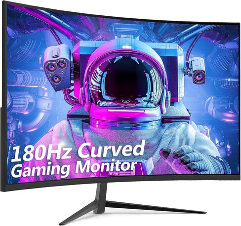 Z-Edge 24-inch Curved Gaming Monitor 180Hz Refresh Rate, 1ms MPRT, FHD 1080 Gaming Monitor, R1650 Curved, UG24 AMD Freesync Premium Display in Kuwait