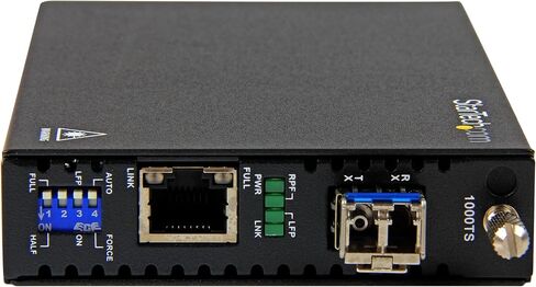 StarTech Singlemode (SM) LC Fiber Media Converter, 1Gbe Network, 10km, TAA | Gigabit Ethernet, 1310nm, For, With SFP Transceiver, ET91000SM10 in Saudi Arabia