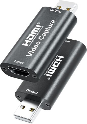 4K Video Capture Card, USB 2.0 HDMI Video Capture Device, Full HD 1080P for Video Conferencing,Game Recording, Live Streaming Broadcasting，Home Office,Compatible with Xbox One， Nintendo Switch, PS4,PC in Kuwait