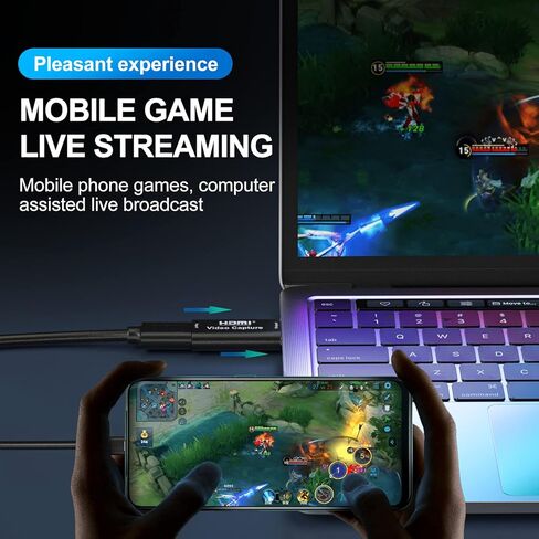 4K Video Capture Card, USB 2.0 HDMI Video Capture Device, Full HD 1080P for Video Conferencing,Game Recording, Live Streaming Broadcasting，Home Office,Compatible with Xbox One， Nintendo Switch, PS4,PC in Kuwait