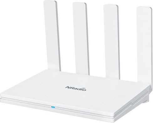 راوتر واي فاي من ان راديو، AC1200 ثنائي النطاق لاسلكي 4G LTE مع فتحة شريحة اتصال، نقطة اتصال محمولة غير مقفلة للمنزل والمكتب - التوصيل والتشغيل (4 هوائيات)، C6 in Kuwait