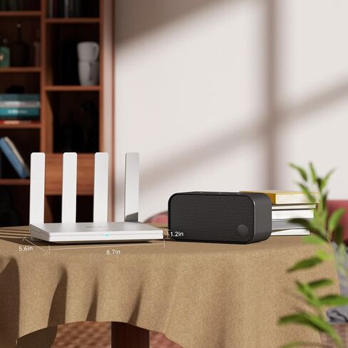 راوتر واي فاي من ان راديو، AC1200 ثنائي النطاق لاسلكي 4G LTE مع فتحة شريحة اتصال، نقطة اتصال محمولة غير مقفلة للمنزل والمكتب - التوصيل والتشغيل (4 هوائيات)، C6 in Kuwait