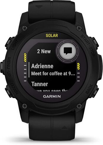 Garmin Descent G1 Solar Rugged Dive Computer with Solar Charging Capabilities, Multiple Dive Modes, Black with Wearable4U Black Earbuds Bundle in Kuwait