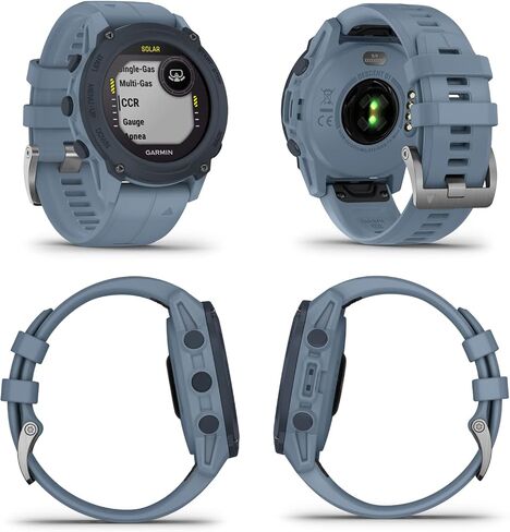 Garmin Descent G1 Solar Rugged Dive Computer with Solar Charging Capabilities, Multiple Dive Modes, Black with Wearable4U Black Earbuds Bundle in Kuwait
