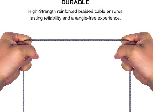 ABLET Audio Replacement Cable with in-Line Mic Remote Volume Control Only Compatible with Audio Technica ATH-M50x, ATH-M40x, ATH-M70x Headphones and Samsung Galaxy Huawei Android in Saudi Arabia