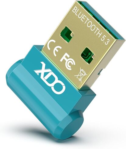 محول USB بلوتوث 5.3 لأجهزة الكمبيوتر المكتبية، التوصيل والتشغيل الحقيقي جهاز استقبال وجهاز إرسال بلوتوث صغير EDR لأجهزة الكمبيوتر المحمول Windows 11/10/8.1 (أخضر عشبي) in Kuwait