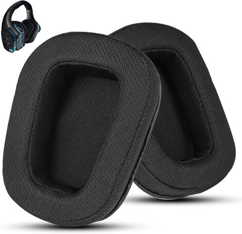Cooling Gel Replacement Ear Pads for Logitech G933 Gaming Headset, Also Fits G935 G930 G635 G633 G633S G533 G430 G431 G432 G433 Headphone, Earpad for G332 G230 G231 G233 Headset (Black) in Kuwait