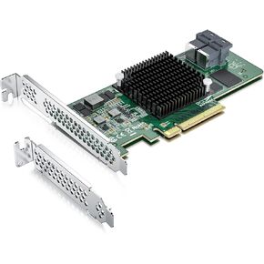 H!Fiber 6G External PCIe Controller Card, SAS/SATA HBA Host Bus Adapter, SAS 2008 Chip, PCIE X8, 2X SFF-8088 Ports,Same as 9200-8E in Saudi Arabia