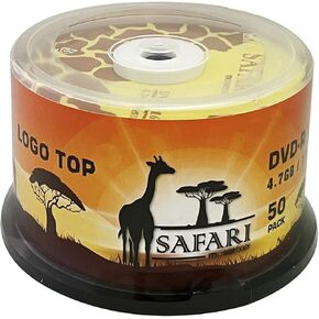 Moserbaer Safari DVD-R 16X 4.7GB Branded Logo Recordable Media Disc-50 Pack Spindle in Saudi Arabia