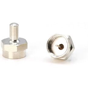 THE CIMPLE CO 75-Ohm Terminators for Coaxial Cable Ends - F-Type Coax Caps for Unused RF Ports - Weather-Sealed Coax Port Terminators - F81 Cable Caps with 75-Ohm Terminating Resistors - 10 Pack in Kuwait