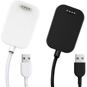 شاحن مكون من قطعتين متوافق مع ساعة Gizmo، محطة حامل كابل شحن USB بديلة من GEORDGY بطول 3.3 قدم ملحقات سلك شاحن مغناطيسي متين لساعة Gizmo، أسود/أسود in Kuwait