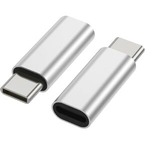 محول BabyElf USB-C إلى Lightning، عبوتان فقط لشحن محول USB C ذكر إلى Lightning أنثى متوافق مع iPhone 15 Series Galaxy S23 Note 20 Pixel 8 والمزيد من الأجهزة من النوع C، فضي in Kuwait