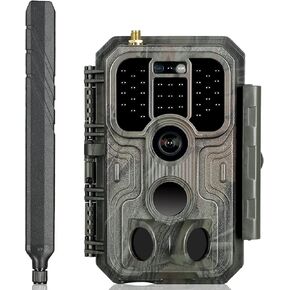 BLAZEVIDEO 48MP 1296P WiFi Trail & Game Camera with 0.1s Trigger Speed No Glow Night Vision Motion Activated IP66 Waterproof Wireless Hunting Cam with App for Wildlife Hunting, Yard Security in Kuwait