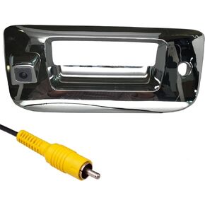 Master Tailgaters Black Tailgate Bezel with Backup Camera Replacement for Chevrolet Silverado/GMC Sierra (1999-2006) | IP68 Waterproof | Parking Grid Lines Available | Easy to Install in Saudi Arabia