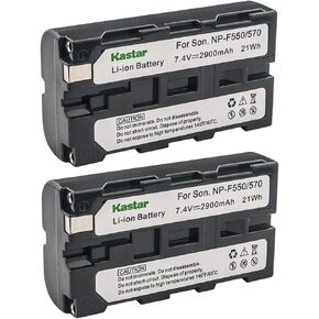 بطارية Kastar NP-F570 (عبوتان) بديلة لبطارية Sony L Series InfoLithium NP-F570، NP-F550، NP-F530، NP-F330 وSony DCRVX2100، HDRFX1، HD1000U، HVRZ1U، HXR-NX5U، NEX-FS100 in Kuwait