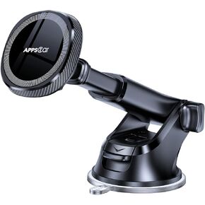 APPS2Car for MagSafe Car Mount, Magnetic Phone Holder for Car Dashboard Windshield iPhone Car Mount Holder Compatible with iPhone 15 14 13 12 Pro Plus Max Mini MagSafe Mount, 17 Strong Magnets in Kuwait