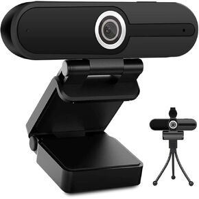 4K HD Webcam with Microphone, 8MP USB Computer Web Camera With Privacy Shutter and Tripod, Pro Streaming Webcam PC Cam Mac Desktop Laptop for Gaming Video Recording Calling Conferencing Online Classes