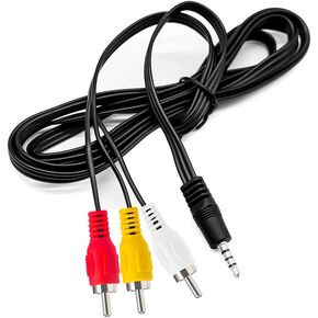 Love Your 10FT 3.5mm TRRS to 3 RCA Stereo Audio Video AUX Cable, Camcorder AV Video Output Cable 1/8" to 3 RCA Cord in Saudi Arabia