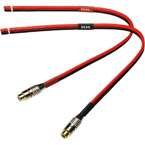 CNCESS CESS-063-2f سلك مكبر صوت من السيليكون 14 AWG مع مقبس أنثى فونو RCA، قناتين (2 قدم) in Kuwait