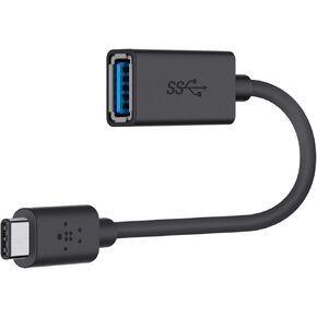 بلكن محول USB 3.0 USB-C الى USB-A (معتمد من USB-IF، 5 جيجابايت في الثانية، متوافق مع ماك بوك وماك بوك برو)، اسود in Kuwait