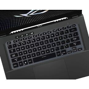 Keyboard Cover for ASUS ROG Zephyrus G14 GA402 2023 2022, Zephyrus M16 GU604 GU603, ROG Zephyrus G15 GA503 & Zephyrus G16 GU603, TUF Dash F15, ROG Zephyrus G14 GA402 2023 Keyboard Skin - Black