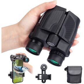 Sknight 12x30 Compact Binoculars for Adults and Kids with Phone Adapter, Small Binoculars with Large View, Lightweight Binoculars for Travel Bird Watching Concert Sports in Saudi Arabia