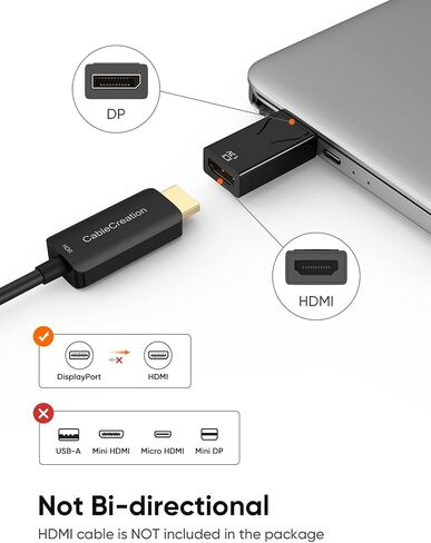 CableCreation DisplayPort إلى HDMI محول 3 حزم، 1080P DP إلى محول HDMI in Saudi Arabia