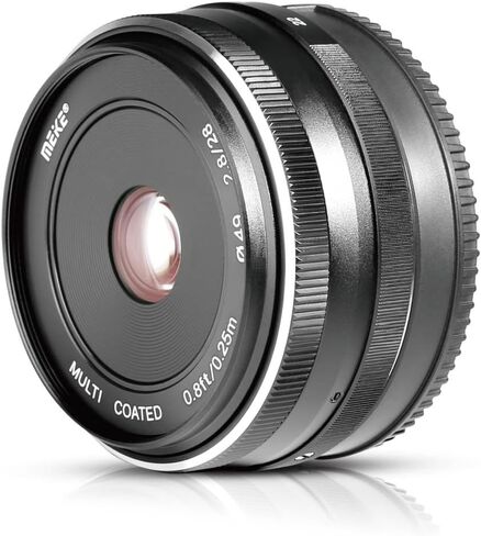 فوكينغ عدسة تركيز يدوية ثابتة VK-28 ملم F2.8 لكاميرا سوني اي ماونت بدون مراة A7III A9 NEX 3 3N 5 NEX 5T NEX 5R NEX 6 7 A6400 A5000 A5100 A6000 A6100 A6300 A6500 in Kuwait