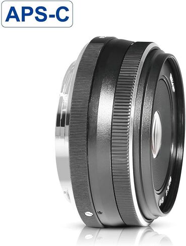 فوكينغ عدسة تركيز يدوية ثابتة VK-28 ملم F2.8 لكاميرا سوني اي ماونت بدون مراة A7III A9 NEX 3 3N 5 NEX 5T NEX 5R NEX 6 7 A6400 A5000 A5100 A6000 A6100 A6300 A6500 in Kuwait