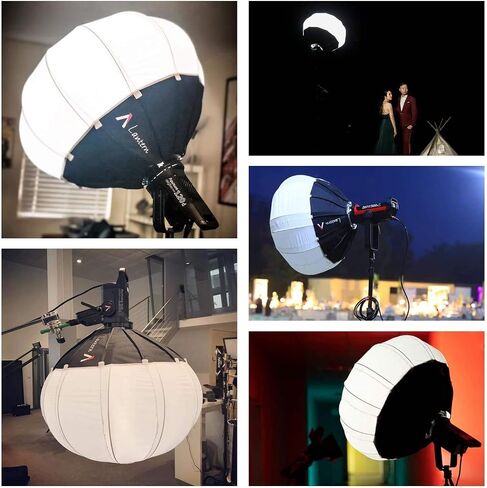 Aputure Lantern Softbox Soft Light Modifier,26inch, Quick-Setup Quick-Folding Aputure Space Light Upgraded for Aputure 300D Mark II 120D 120T 120D Mark II 300X and Other Bowens Mount Light in Saudi Arabia