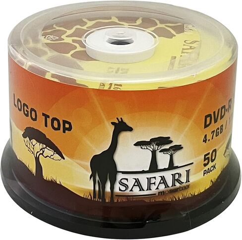 Moserbaer Safari DVD-R 16X 4.7GB Branded Logo Recordable Media Disc-50 Pack Spindle in Saudi Arabia